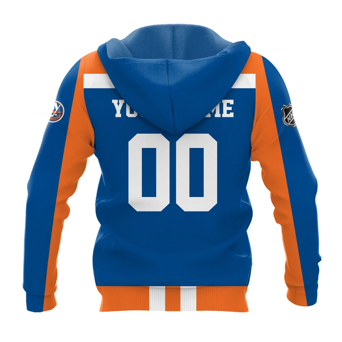Custom Name & Number NHL New York Islanders Exclusive All Over Prints HONHL3110A01NYIHD - Hoodie - Image 3
