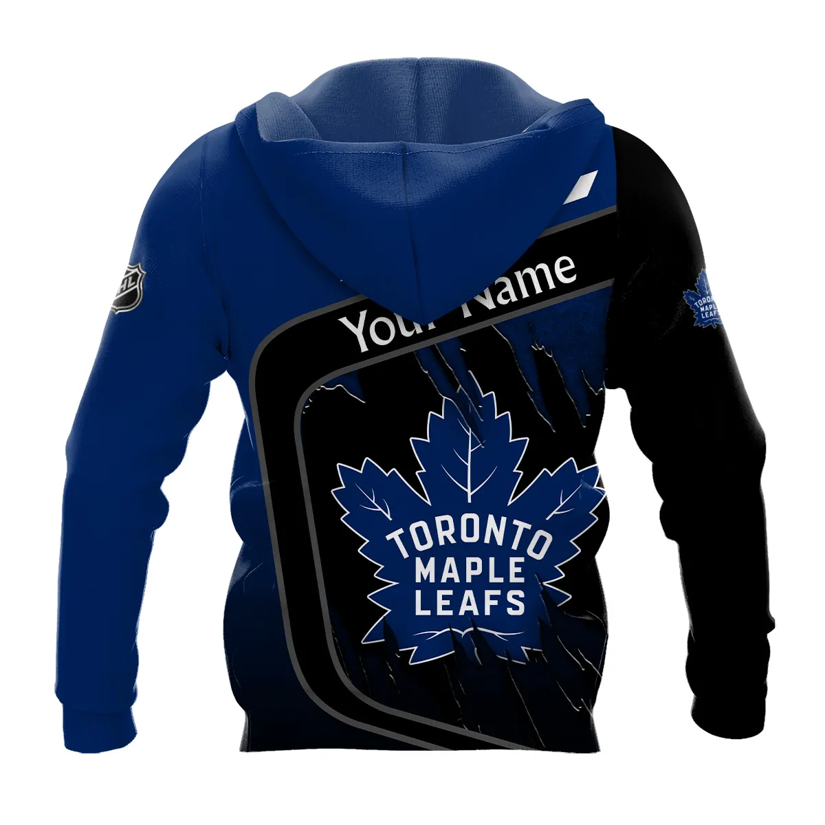 Custom Name & Number NHL Toronto Maple Leafs Exclusive All Over Prints BLNHL311024A1TMLHD - Hoodie - Image 3