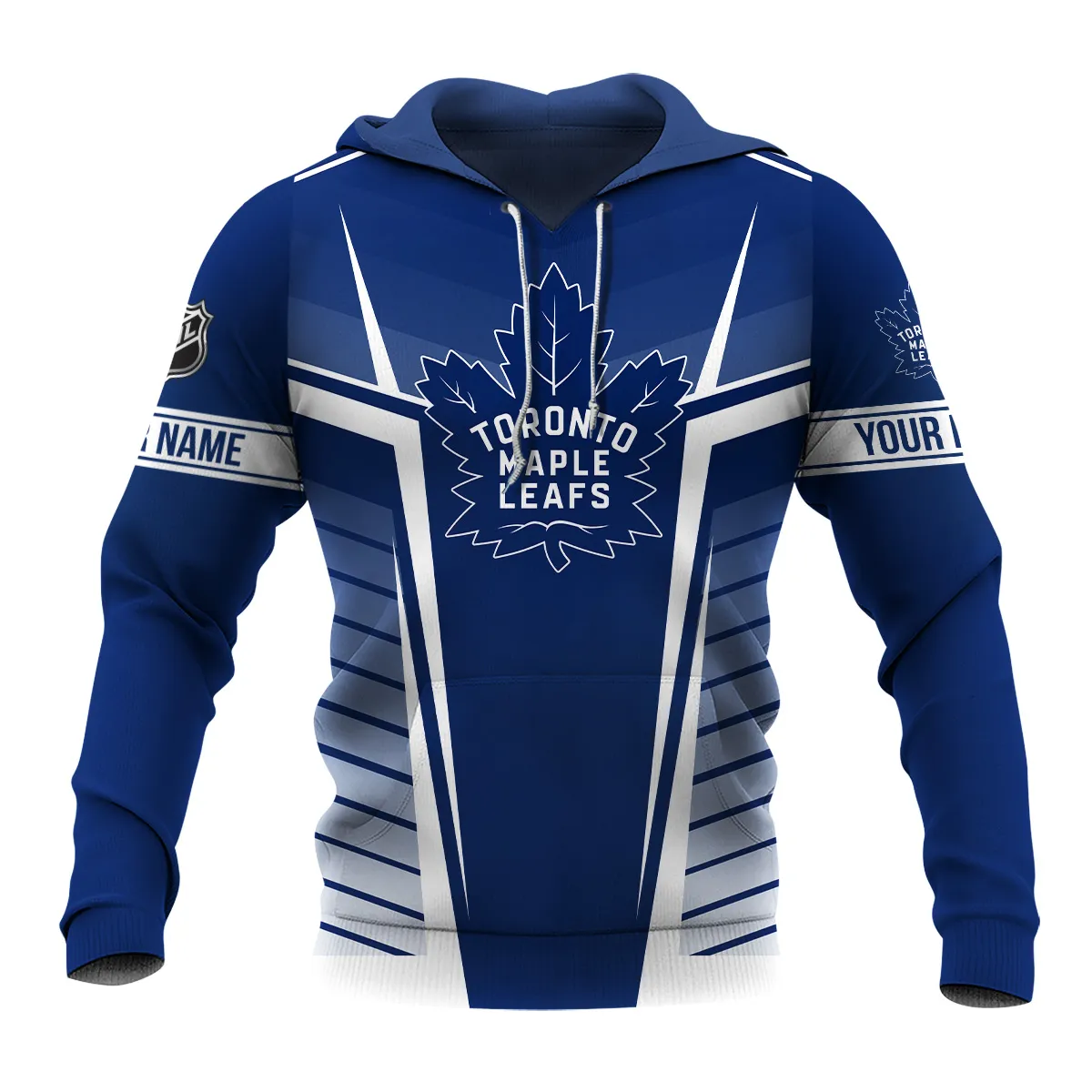 Custom Name & Number NHL Toronto Maple Leafs Exclusive All Over Prints QTNHL311024A1TMLHD - Hoodie - Image 2