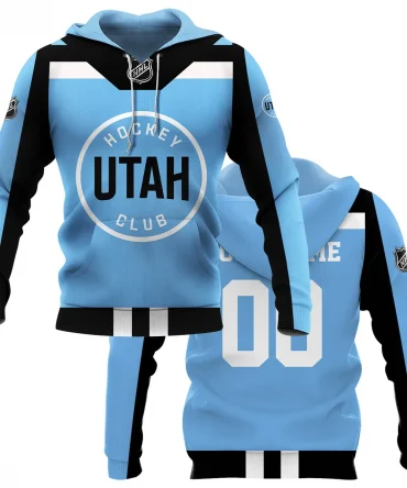 Custom Name &amp; Number NHL Utah Hockey Club Exclusive All Over Prints HONHL3110A01UHCHD - Hoodie