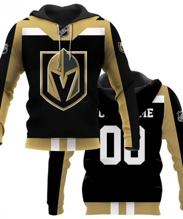 Custom Name &amp; Number NHL Vegas Golden Knights Exclusive All Over Prints HONHL3110A01VGKHD - Hoodie