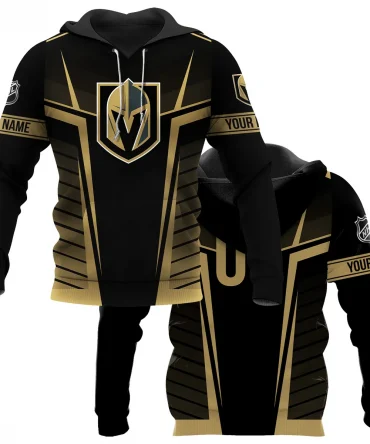 Custom Name &amp; Number NHL Vegas Golden Knights Exclusive All Over Prints QTNHL311024A1VGKHD - Hoodie