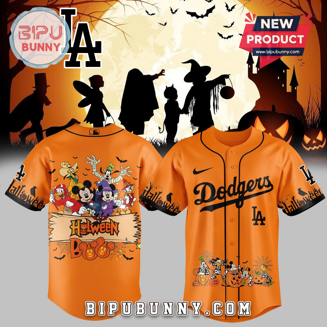 Custom Team MLB x Mickey Halloween 2025 Baseball Jersey - Image 2