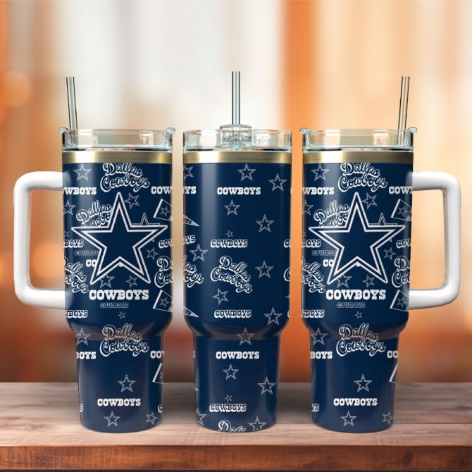 Ultimate Cowboys Fan Tumbler with Handle - Insulated & Stylish