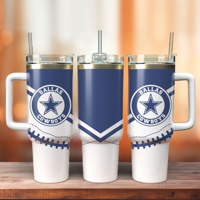Dallas Cowboys Tumbler Cup with Handle - Perfect Gift for Fans