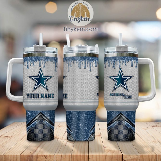 Customizable Team Spirit Tumbler with Handle & Straw - Add Your Name - Image 2