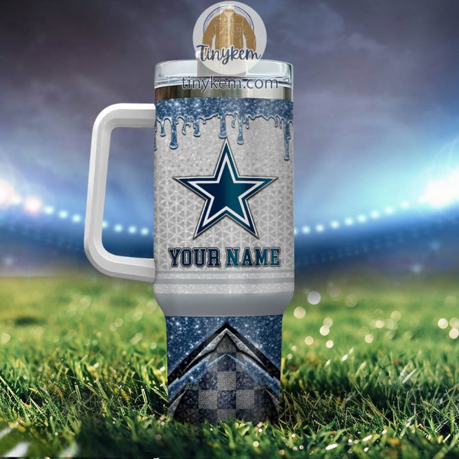 Customizable Team Spirit Tumbler with Handle & Straw - Add Your Name - Image 3