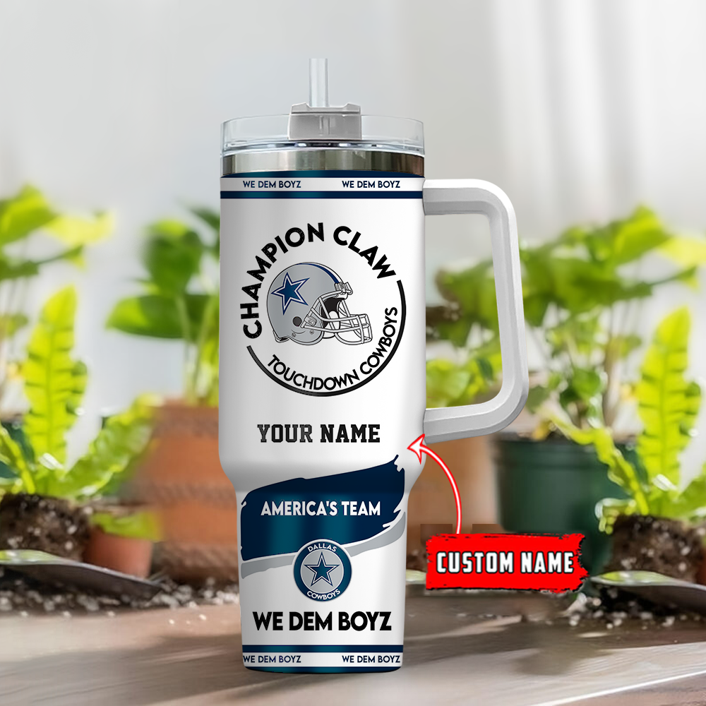 Customizable Dallas Cowboys Fan Mug - Personalized Champion Claw Design - Image 2