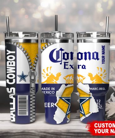 Customizable Dallas Football Fan Tumbler Mug - Personalized with Your Name