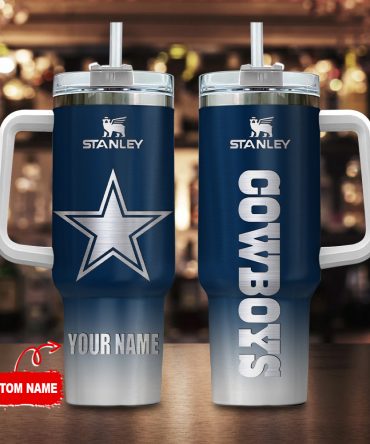 Customizable Team Logo Tumbler with Handle - Add Your Name