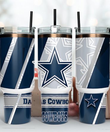 Dallas Cowboys Stainless Steel Tumbler with Handle - Perfect Gift for Fans