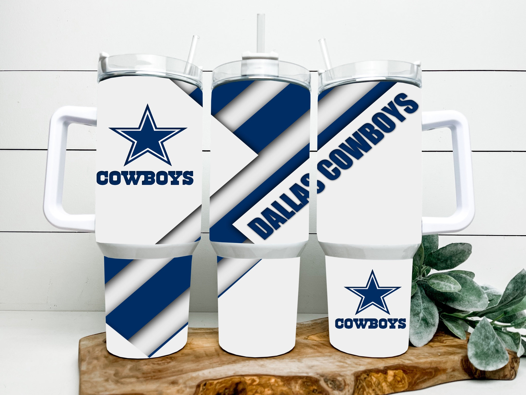 Dallas Cowboys Stainless Steel Tumbler with Handle - Show Your Team Spirit