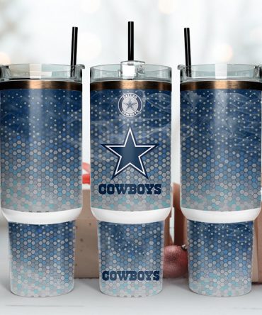 Dallas Cowboys Stainless Steel Travel Mug - Double Wall Insulated, Spill-Proof Lid