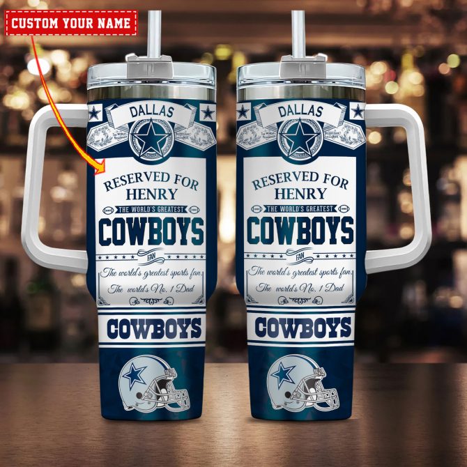 Customizable Sports Fan Mug with Handle - Perfect Gift for Cowboys Fans
