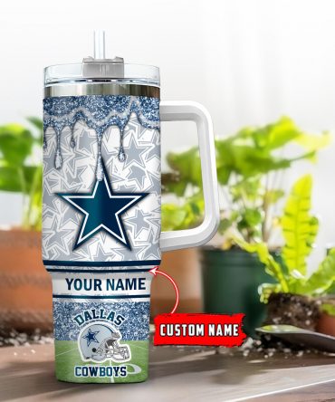 Custom Name NFL Team Tumbler - Personalized Travel Mug for Sports Fans