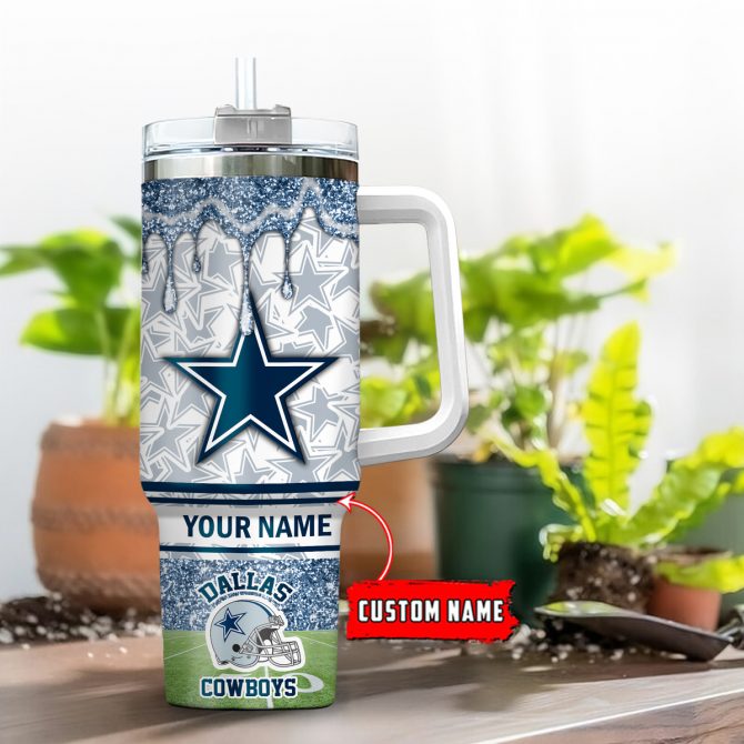 Custom Name NFL Team Tumbler - Personalized Travel Mug for Sports Fans