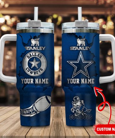 Personalized Dallas Cowboys Stainless Steel Tumbler with Custom Name