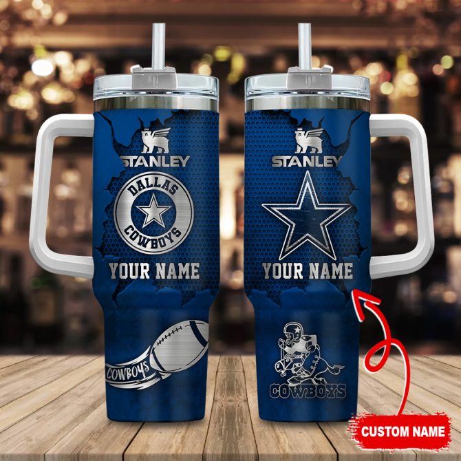 Personalized Dallas Cowboys Stainless Steel Tumbler with Custom Name