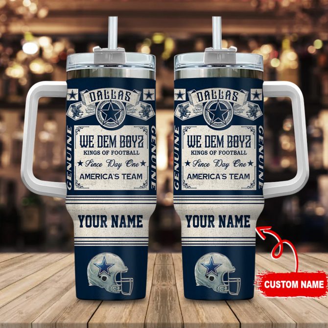 Customizable Football Fan Tumbler with Handle - Show Team Spirit