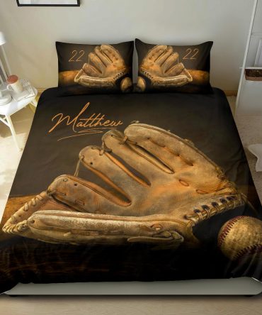 Baseball Duvet Cover Set, Baseball Vintage Duvet Cover & Pillowcases, Bedding Set