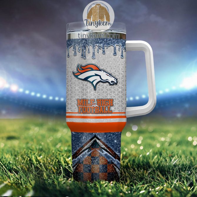Personalized Football Team Tumbler with Handle & Straw - Custom Name - Image 4
