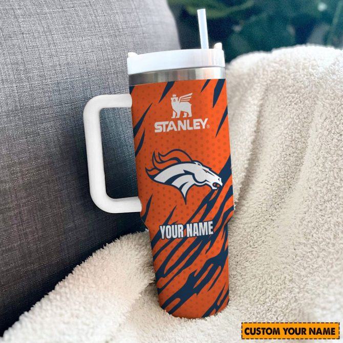 Custom NFL Team Tumbler with Handle - Personalized Stainless Steel Cup - Image 2