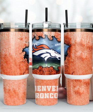 Denver Broncos Insulated Travel Mug - Show Your Team Spirit On-the-Go!