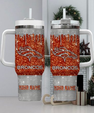 Custom Glitter Sports Team Tumbler with Straw - Personalized Gift Mug