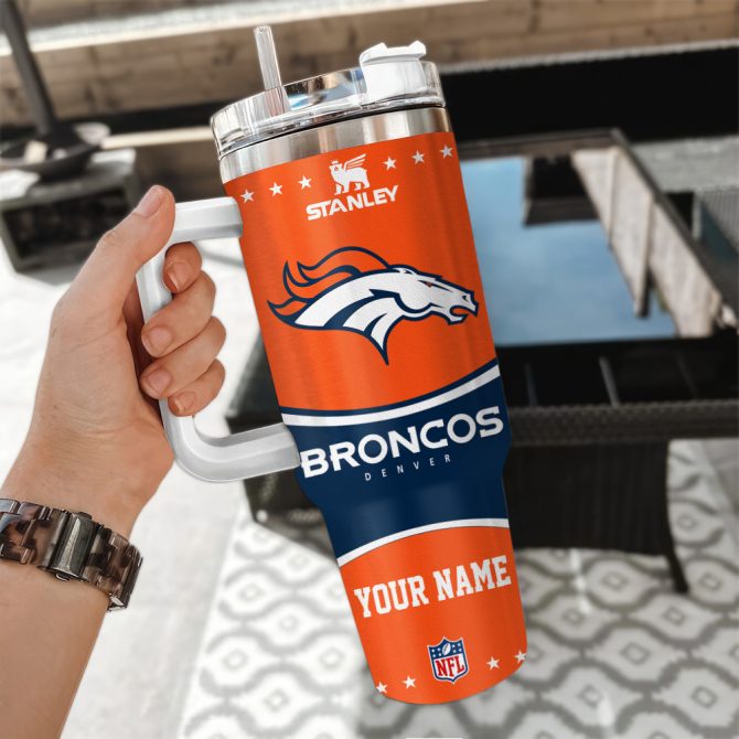 Custom NFL Team Tumbler with Handle - Personalized Sports Fan Gift - Image 3
