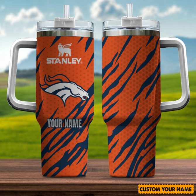 Custom NFL Team Tumbler with Handle - Personalized Stainless Steel Cup