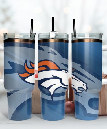 Premium NFL Team Logo Insulated Tumbler with Handle - Spill-Proof, 40oz