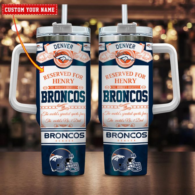 Custom Personalized Sports Fan Mug - Perfect Gift for Denver Broncos Enthusiasts