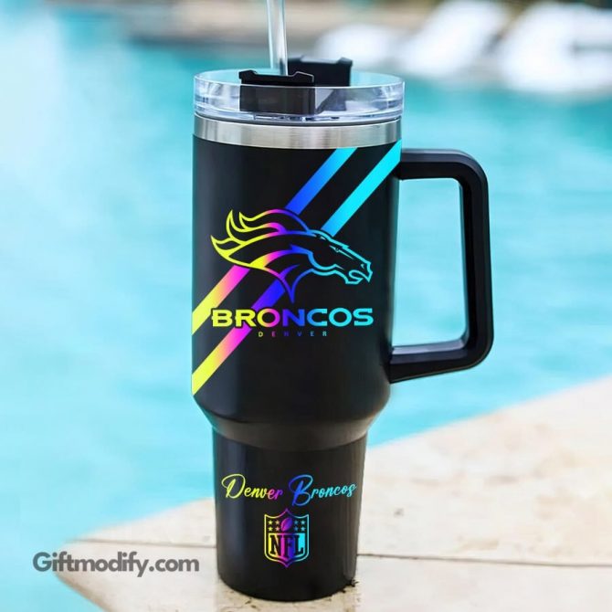 Customizable Broncos Travel Mug with Personalized Name - Perfect Gift for Fans - Image 2