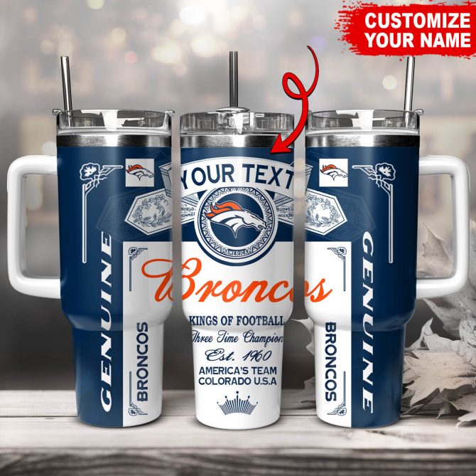 Customizable Football Team Tumbler with Handle - Personalize Your Name