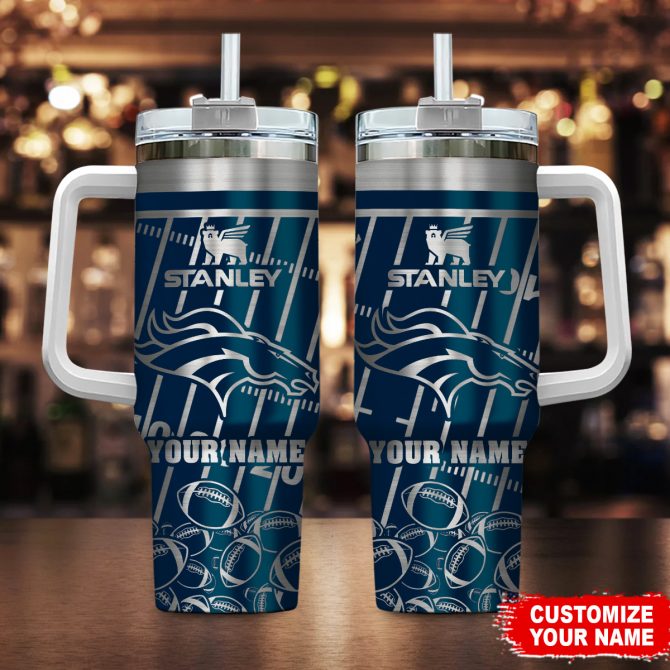 Customizable Stanley Tumbler with Handle - Personalize Your Name & Team Spirit
