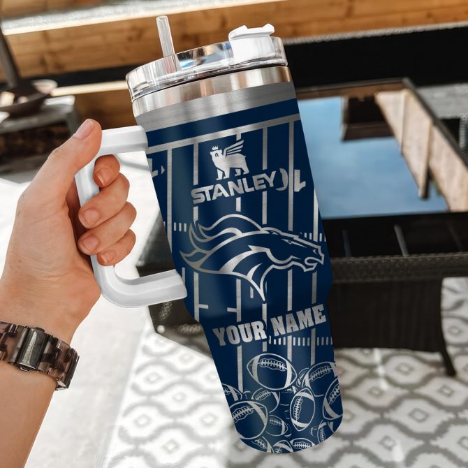 Customizable Stanley Tumbler with Handle - Personalize Your Name & Team Spirit - Image 3