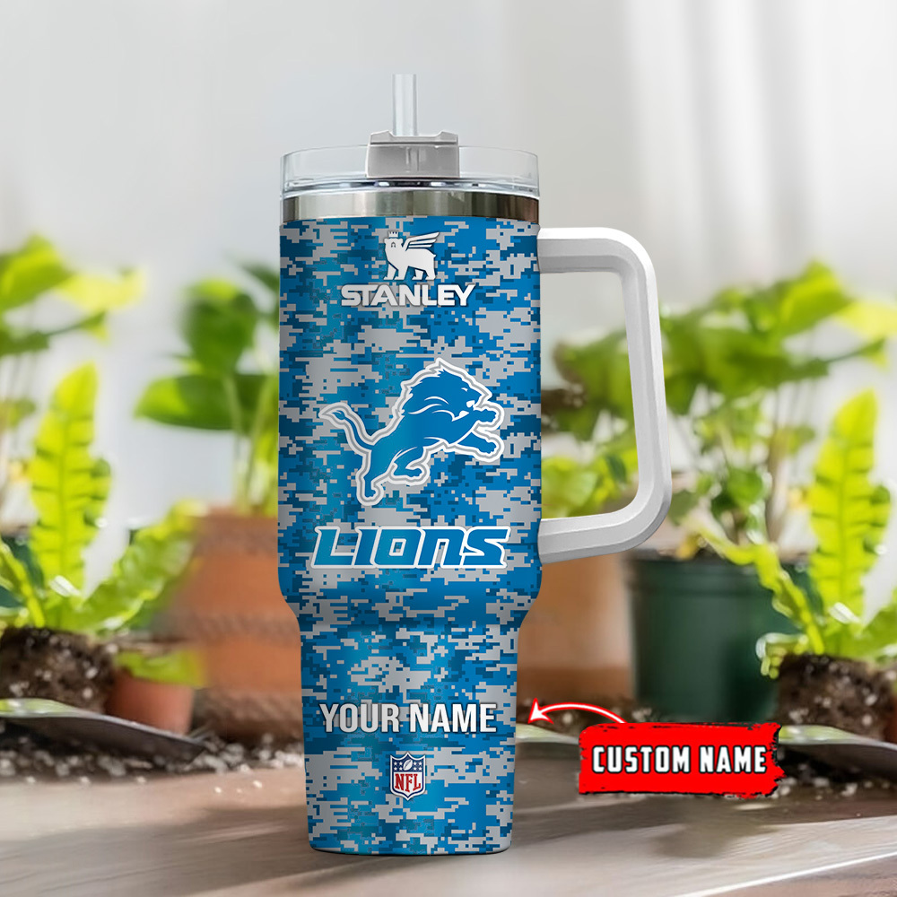 Custom NFL Team Tumbler with Handle - Personalized Fan Gift - Image 2