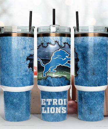 Detroit Lions Tumbler - Insulated Travel Mug for Football Fans