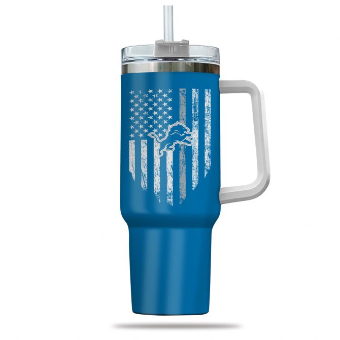 Classic Lions Fan Insulated Tumbler with Handle - Perfect Gift for Dedicated Supporters - Image 2