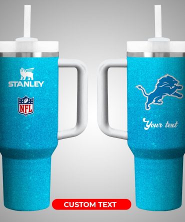 Custom NFL Team Tumbler with Straw - Personalized Text, Perfect for Fans