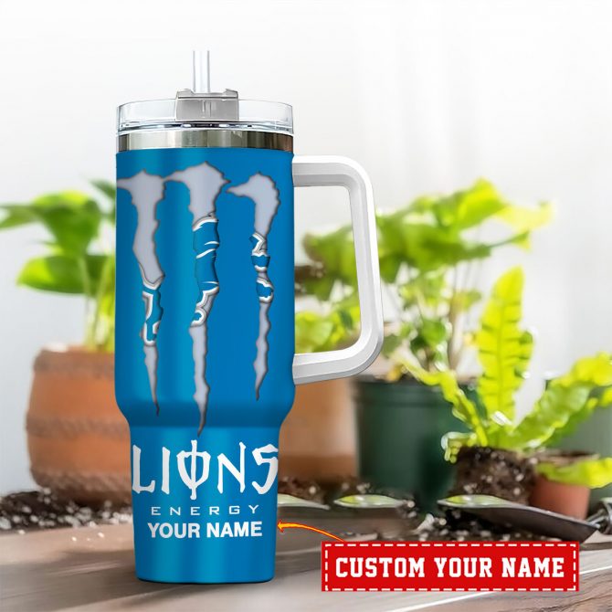 Customizable Lions Energy Drink Tumbler - Stay Hydrated with Style & Pride - Image 2