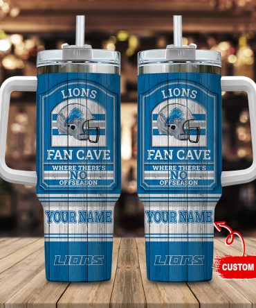 Customizable Lions Fan Cave Mug with Handle – Perfect Gift for Football Enthusiasts