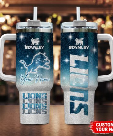Customizable Stanley Tumbler with Lions Design - Perfect Gift for Fans