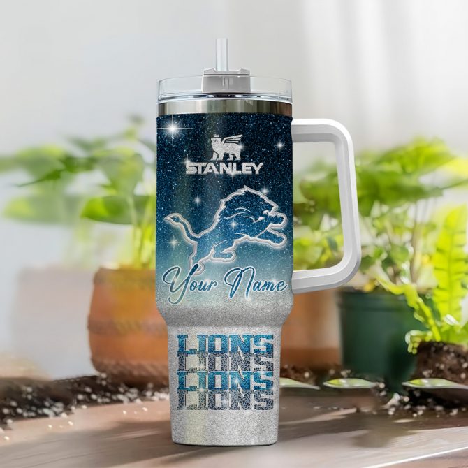 Customizable Stanley Tumbler - Lions Design, Add Your Name! - Image 2