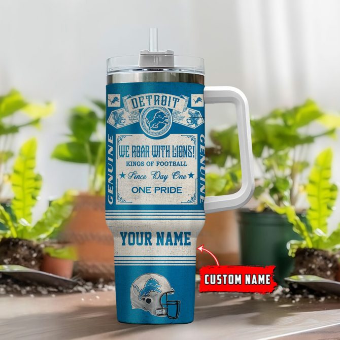 Customizable Detroit Lions Tumbler Mug – Show Your Team Pride! - Image 2