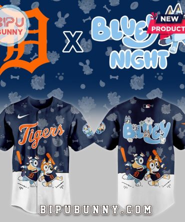 Detroit Tigers 2025 Bluey Night Baseball Jersey