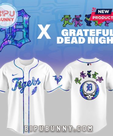 Detroit Tigers 2025 Grateful Dead Night Baseball Jersey