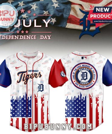Detroit Tigers Independence Day Baseball Jersey 2025