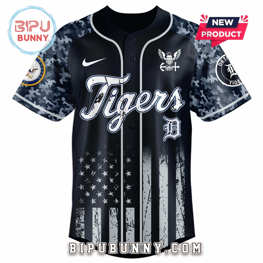 Detroit Tigers MLB x 250 U.S. Navy Baseball Jersey - Image 2