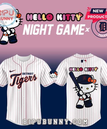 Detroit Tigers x Hello Kitty Night Game Baseball Jersey